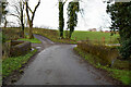 Small bridge and bend along Tattynagole Road