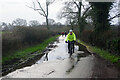 Cyclists on Burnthurst Lane