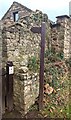 Public footpath direction sign, Bryngwyn