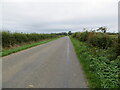 Hedge enclosed road near to Hilltop Farm