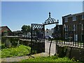 ST2224 : St James, Taunton: churchyard gate by Stephen Craven