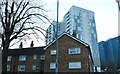 Tower blocks behind Park Street, Luton