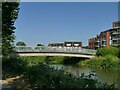 Footbridge over the River Tone at Firepool