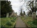 Churchyard path, Naseby