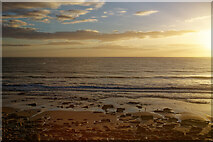 NC9107 : Sandy shore at sunrise, north of Brora by Julian Paren