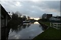 Sun setting on the Selby Canal