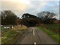 Railway bridge over minor road near Failford