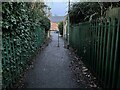 Footpath out of the park onto Dallington Road