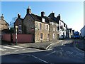 Priest Row joins Chamberlain Street, Wells, Somerset