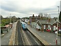 SE4033 : Garforth station: through TransPennine train by Stephen Craven