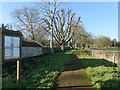 Path from the village to Ashton Keynes church