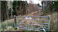 NS2259 : Gate on the path above the Gogo Water by Gordon Brown