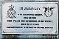 Thetford Guildhall: Memorial plaque for Czechoslovakian airmen who lost lives in World War II