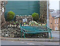 Decorative bench, Hawick