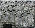 SJ6200 : Wenlock Priory - Chapter House - Decoration on southern wall by Rob Farrow