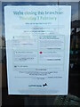 TL1100 : Lloyds Bank closure notice in Garston, Herts by David Hillas