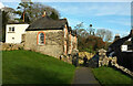 Leaving the churchyard, Littlehempston