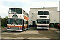 NH7781 : Stagecoach bus garage, Tain, 1998 by Alan Murray-Rust