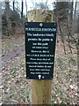 Permitted Footpath Notice in Hillock Wood