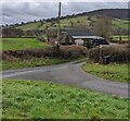 Farm access road near Scethrog, Powys