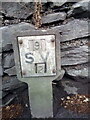 Sluice valve marker on Bangor Road, Bethesda