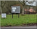 Hendre Farmhouse B&B direction sign, Hendre, Monmouthshire