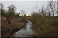 SJ6967 : River Dane from Croxton aqueduct, Trent & Mersey canal by Ian S