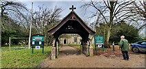 TM1469 : Lychgate to All Saints Church, Thorndon by Helen Steed