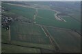 Cropmarks on field at Walcott: aerial 2022 (2)