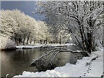 H4772 : Wintry along the Camowen River by Kenneth  Allen
