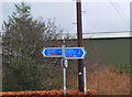 NT3336 : Cycle Network signpost, Innerleithen by Jim Barton