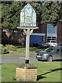 Village sign, Fladbury