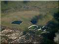 Towcester racecourse from the air