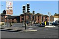 Road junction at the southern end of Towngate Bridge