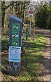 Wordless signs at the entrance to  Trellech Common, Monmouthshire