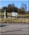 B4293 direction and distances signs facing Catbrook Road, Trellech