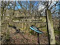 SK2579 : Outdoor lost property sign in Padley Gorge by Graham Hogg