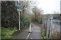 Path off Shobnall Road, Burton upon Trent