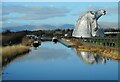 NS9082 : The Kelpies and the canal by Richard Sutcliffe