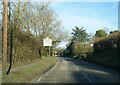 Drayton Road at Sutton Courtenay village boundary