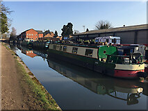 SP2965 : Residential boats, Coventry Road moorings, Grand Union Canal, Warwick by Robin Stott