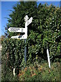 Signpost on Knowle Lane