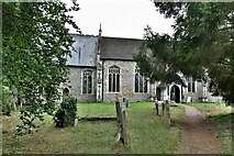 TM0174 : Wattisfield, St. Margaret's Church: Northern aspect by Michael Garlick
