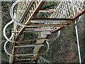 Damage to Llanbradach station footbridge