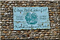 Wells-Next-The-Sea: Whin Hill Cider plaque on the outside of their building