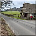 ST4996 : West along the B4293, Itton, Monmouthshire by Jaggery