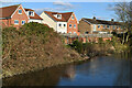 Houses in Hulse Road, overlooking the River Avon