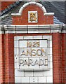 SJ8695 : Anson Parade: architectural detail by Gerald England