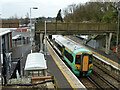 Train at East Grinstead station