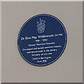 TL3949 : Blue plaque for Dr Elsie May Widdowson CH FRS (close-up) by Jacob Nevins